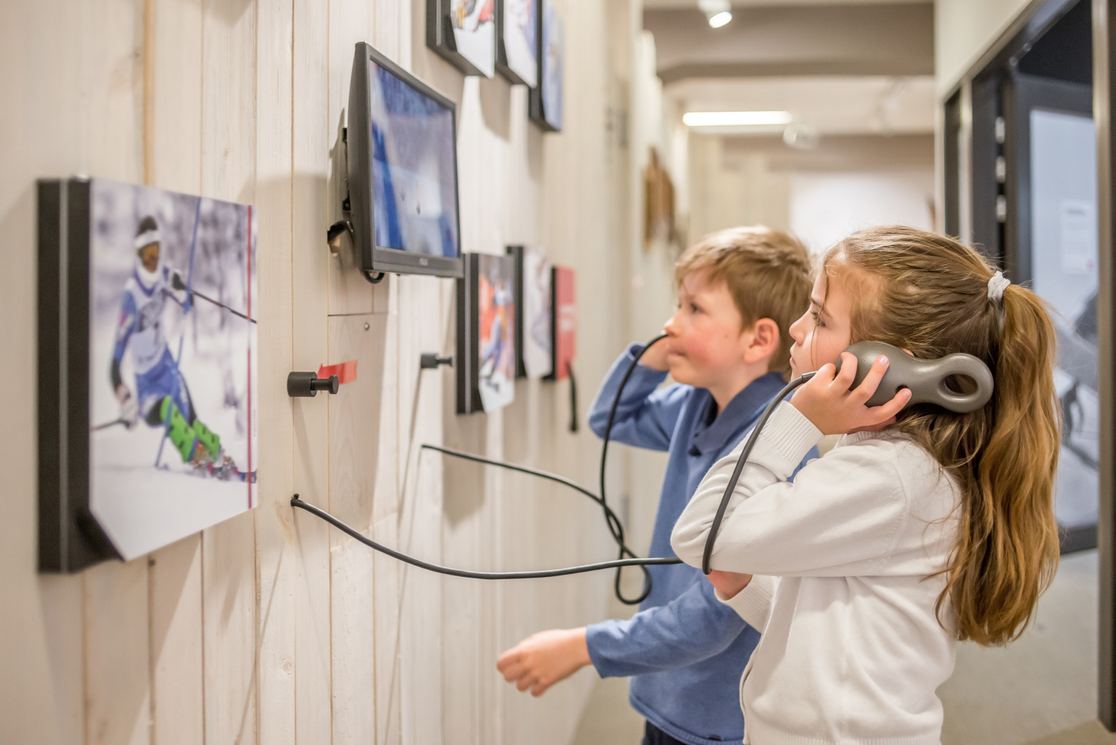 Enfants au musée de Val d'Isère