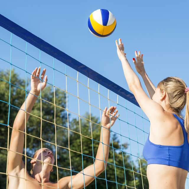 Beach volleyball court